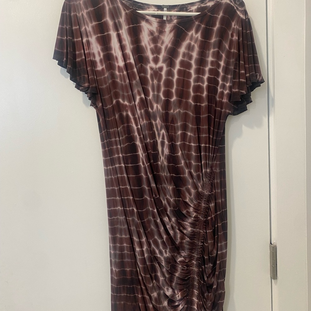 YFB purple tie dye bodycon dress